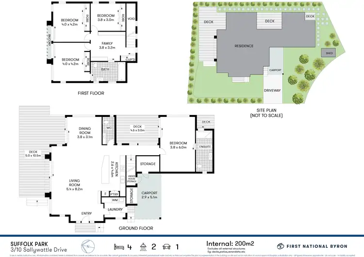 Floorplan of Homely house listing, 10/3 Sallywattle Drive, Suffolk Park NSW 2481