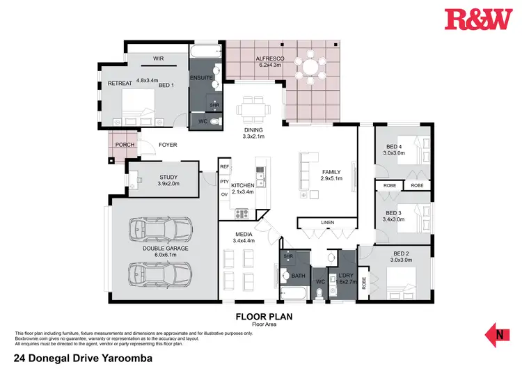 Floorplan of Homely house listing, 24 Donegal Drive, Yaroomba QLD 4573