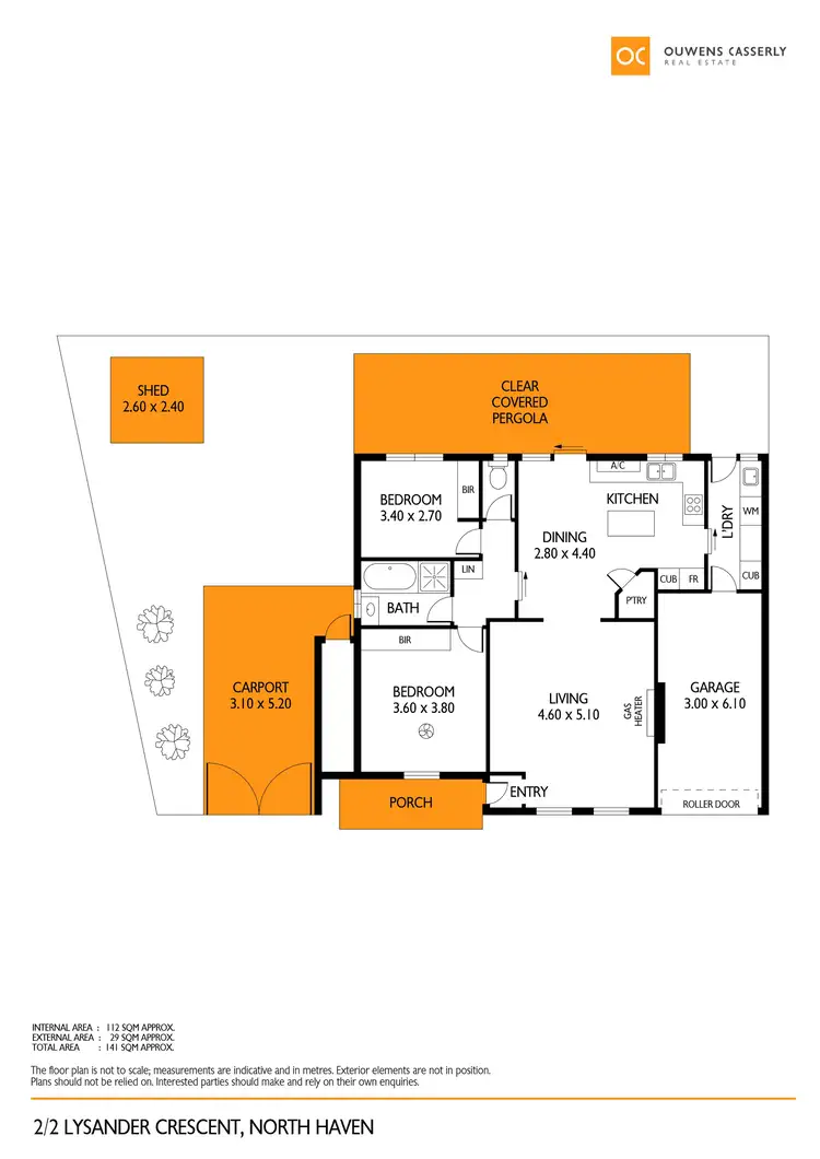 Floorplan of Homely unit listing, 2/2 Lysander Crescent, North Haven SA 5018