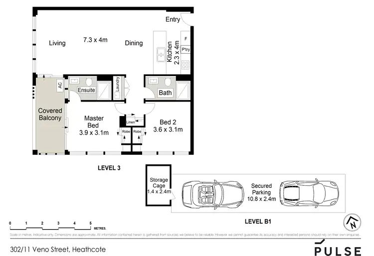Floorplan of Homely unit listing, 302/11 Veno Street, Heathcote NSW 2233