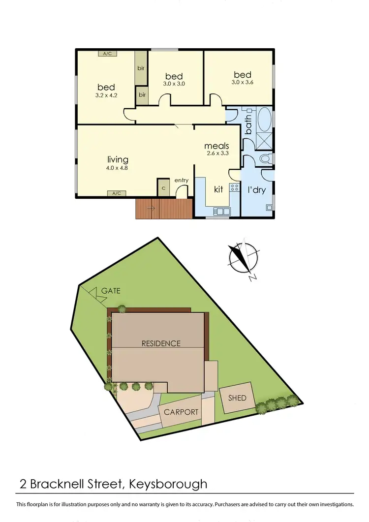 Floorplan of Homely house listing, 2 Bracknell Street, Keysborough VIC 3173