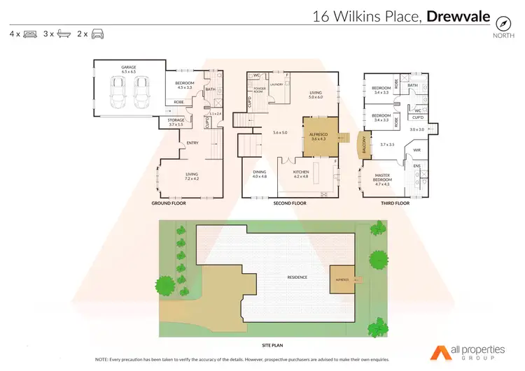 Floorplan of Homely house listing, 16 Wilkins Place, Drewvale QLD 4116