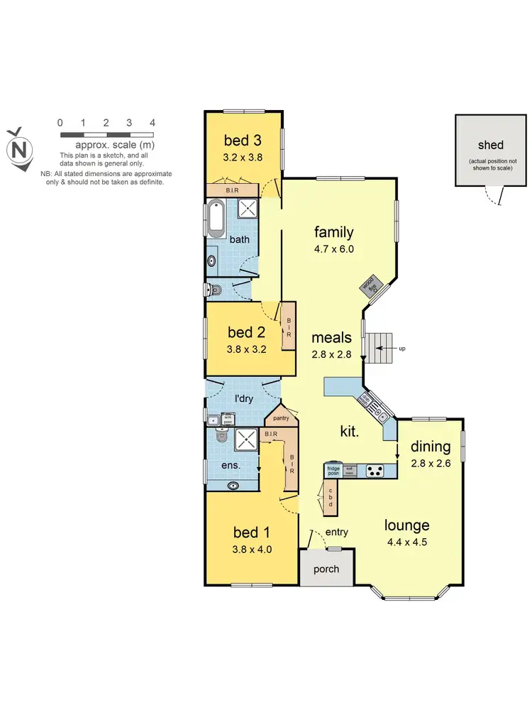 Floorplan of Homely house listing, 19 Nalinga Court, Warranwood VIC 3134