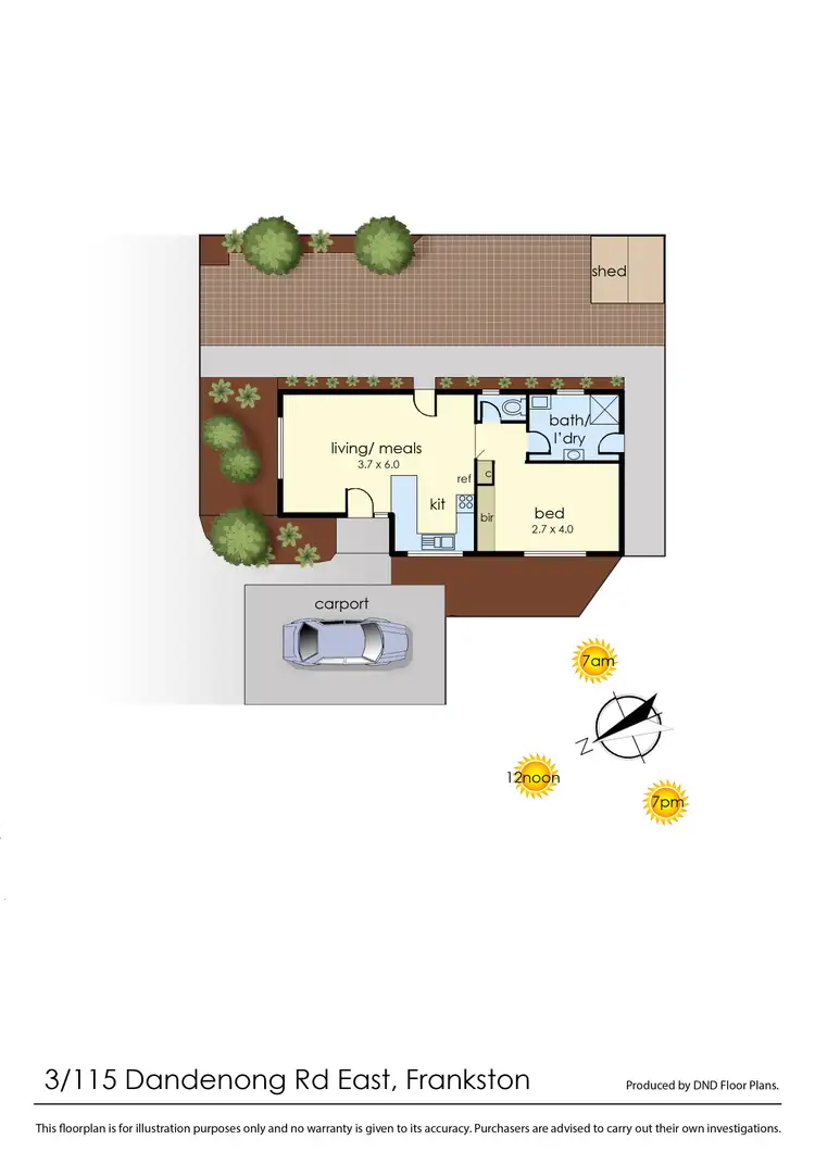 Floorplan of Homely unit listing, 3/115 Dandenong Road East, Frankston VIC 3199