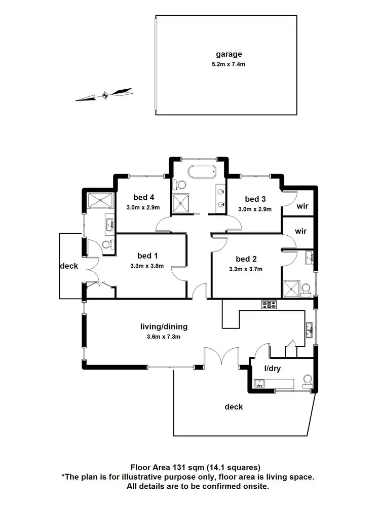 Floorplan of Homely house listing, 3 Pauline Avenue, Tecoma VIC 3160