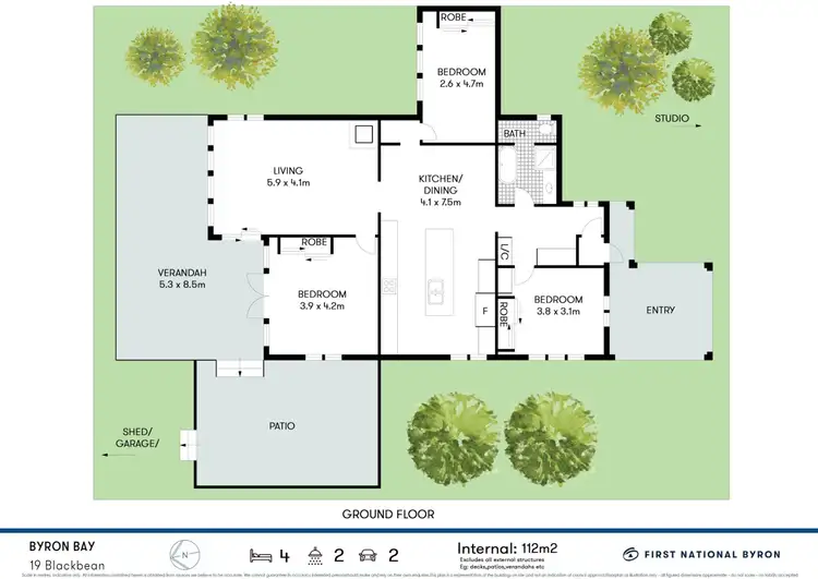 Floorplan of Homely house listing, 19 Blackbean Lane, Federal NSW 2480