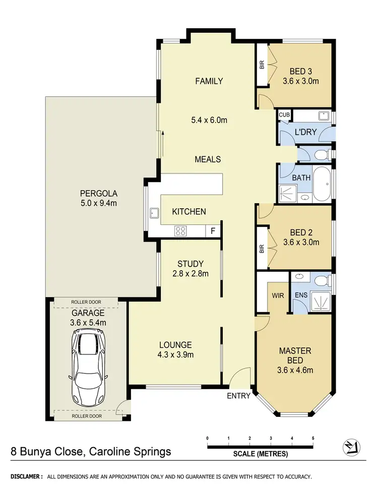 Floorplan of Homely house listing, 8 Bunya Close, Caroline Springs VIC 3023