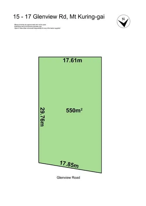 Floorplan of Homely land listing, 15 Glenview Road, Mount Kuring-gai NSW 2080