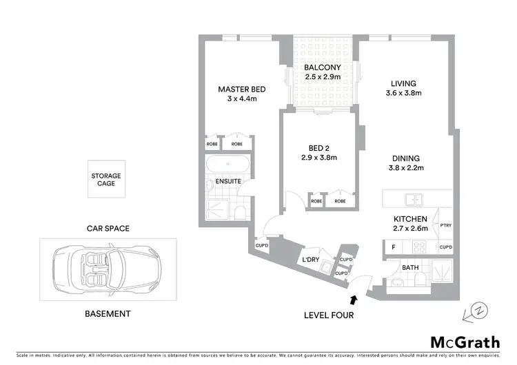 Floorplan of Homely apartment listing, 420/1A The Crescent, Forest Lodge NSW 2037