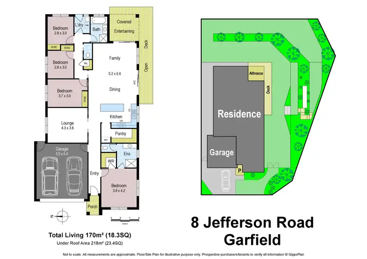 Floorplan of Homely house listing, 8 Jefferson Road, Garfield VIC 3814