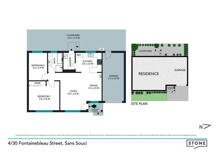 Floorplan of Homely villa listing, 4/30 Fontainebleau Street, Sans Souci NSW 2219