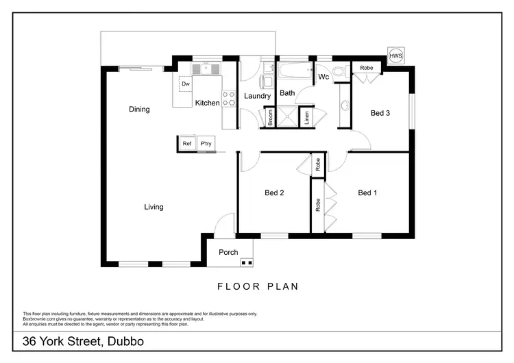 Floorplan of Homely house listing, 36 York Street, Dubbo NSW 2830