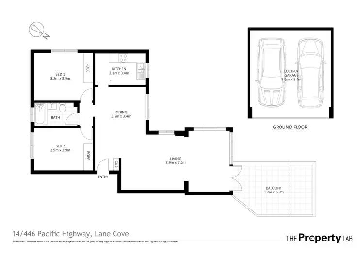 Floorplan of Homely apartment listing, 14/446 Pacific Highway, Lane Cove NSW 2066