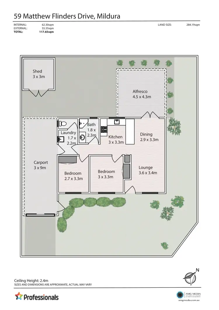 Floorplan of Homely house listing, 59 Matthew Flinders Drive, Mildura VIC 3500