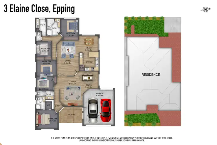 Floorplan of Homely house listing, 3 Elaine Close, Epping VIC 3076