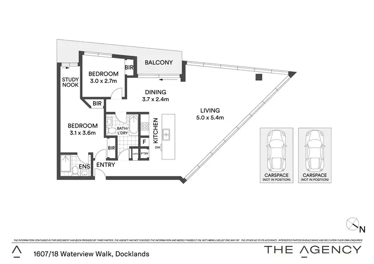 Floorplan of Homely apartment listing, 1607/18 Waterview Walk, Docklands VIC 3008