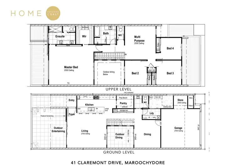 Floorplan of Homely house listing, 41 Claremont Drive, Maroochydore QLD 4558