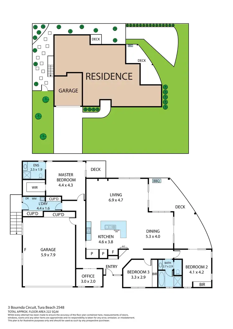 Floorplan of Homely house listing, 3 Bournda Circuit, Tura Beach NSW 2548