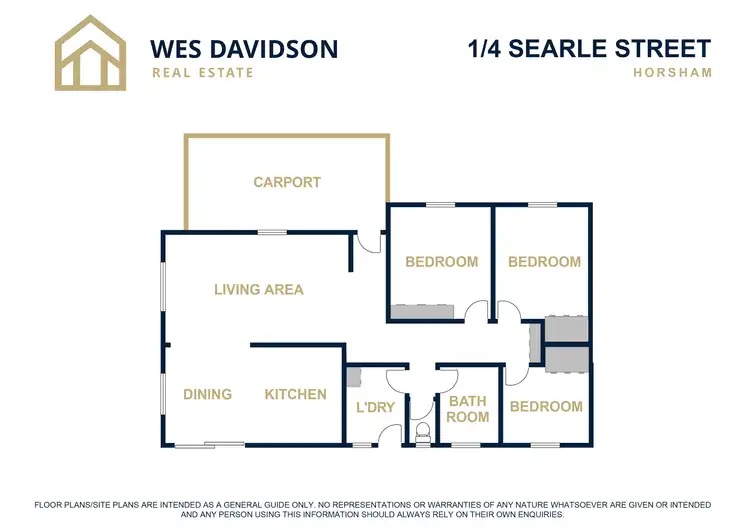 Floorplan of Homely unit listing, 1/4 Searle Street, Horsham VIC 3400
