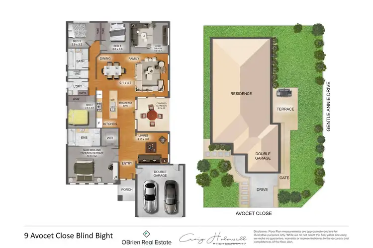 Floorplan of Homely house listing, 9 Avocet Close, Blind Bight VIC 3980