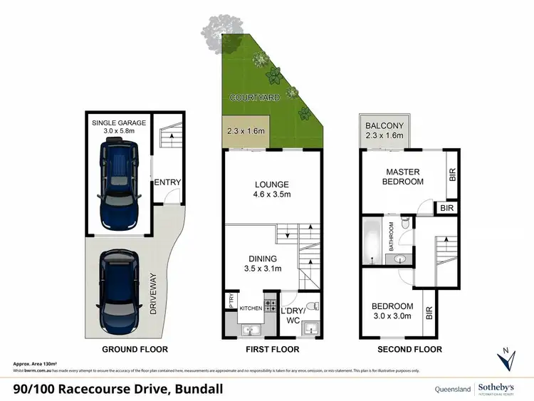 Floorplan of Homely unit listing, 90/100 Racecourse Drive, Bundall QLD 4217