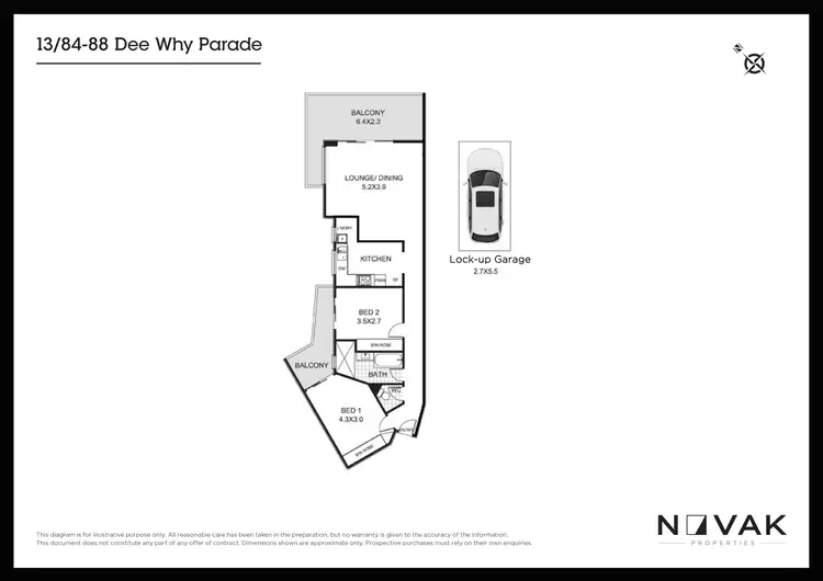 Floorplan of Homely apartment listing, 13/88 Dee Why Parade, Dee Why NSW 2099
