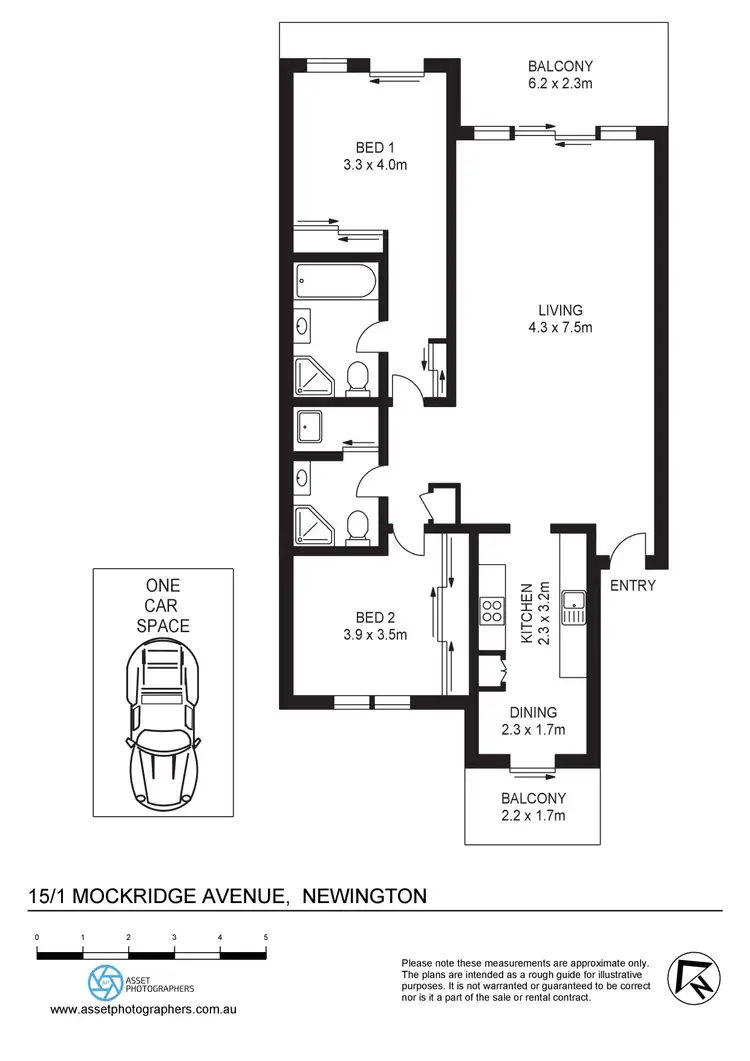 Floorplan of Homely apartment listing, 15/1 Mockridge Avenue, Newington NSW 2127
