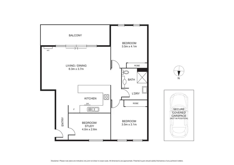 Floorplan of Homely apartment listing, 14/700 Queensberry Street, North Melbourne VIC 3051
