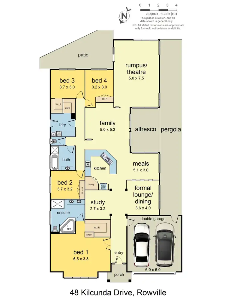 Floorplan of Homely house listing, 48 Kilcunda Drive, Rowville VIC 3178