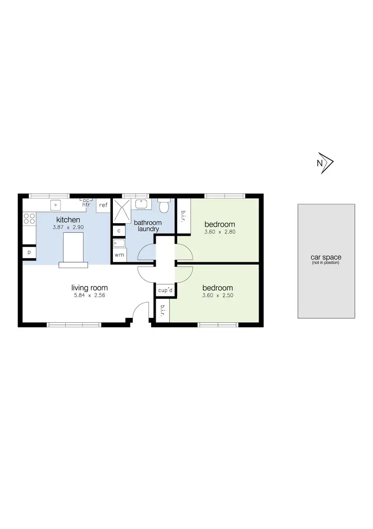 Floorplan of Homely apartment listing, 11/657 Barkly Street, West Footscray VIC 3012