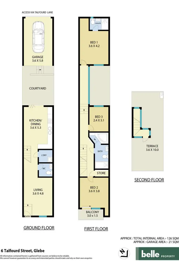 Floorplan of Homely house listing, 6 Talfourd Street, Glebe NSW 2037