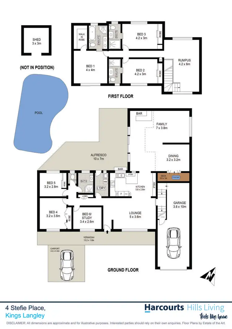 Floorplan of Homely house listing, 4 Stefie Place, Kings Langley NSW 2147