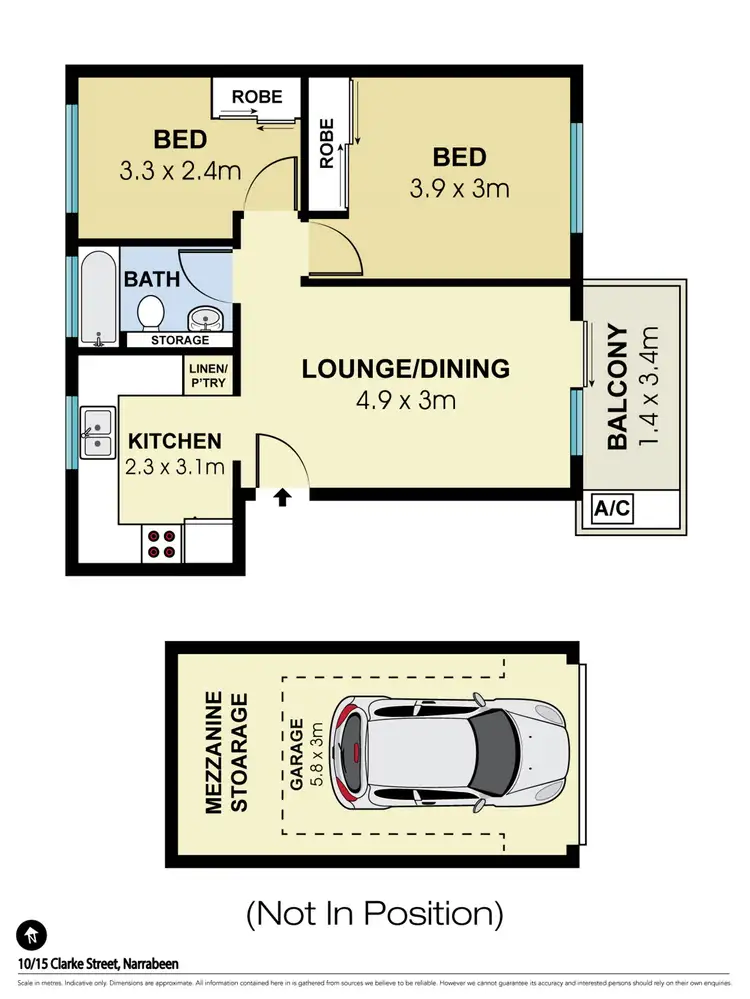 Floorplan of Homely unit listing, 10/15 Clarke Street, Narrabeen NSW 2101
