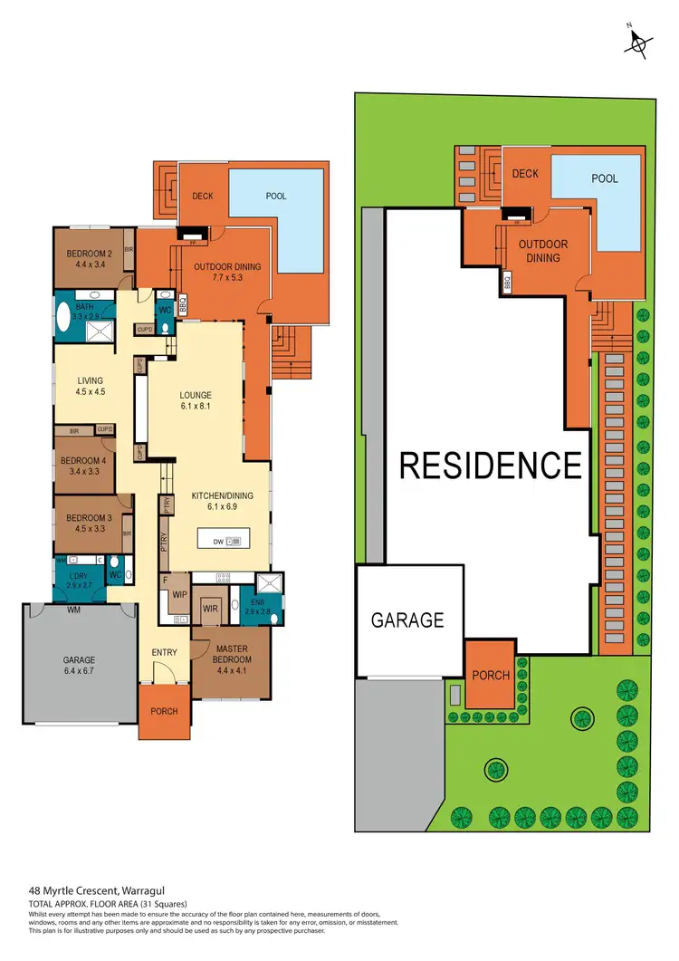 Floorplan of Homely house listing, 48 Myrtle Crescent, Warragul VIC 3820