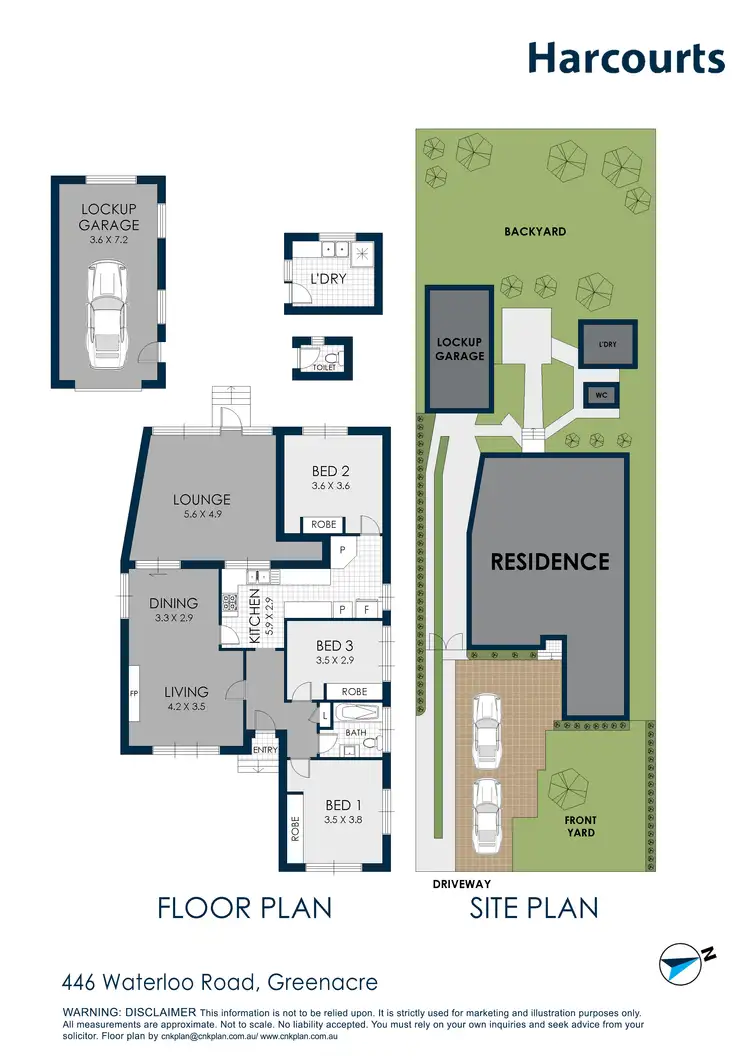 Floorplan of Homely house listing, 446 Waterloo Road, Greenacre NSW 2190