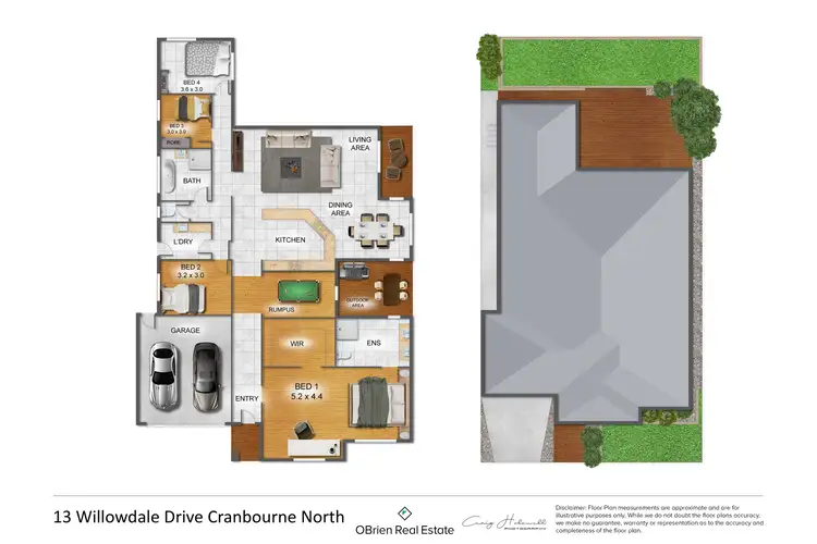 Floorplan of Homely house listing, 13 Willowdale Drive, Cranbourne North VIC 3977