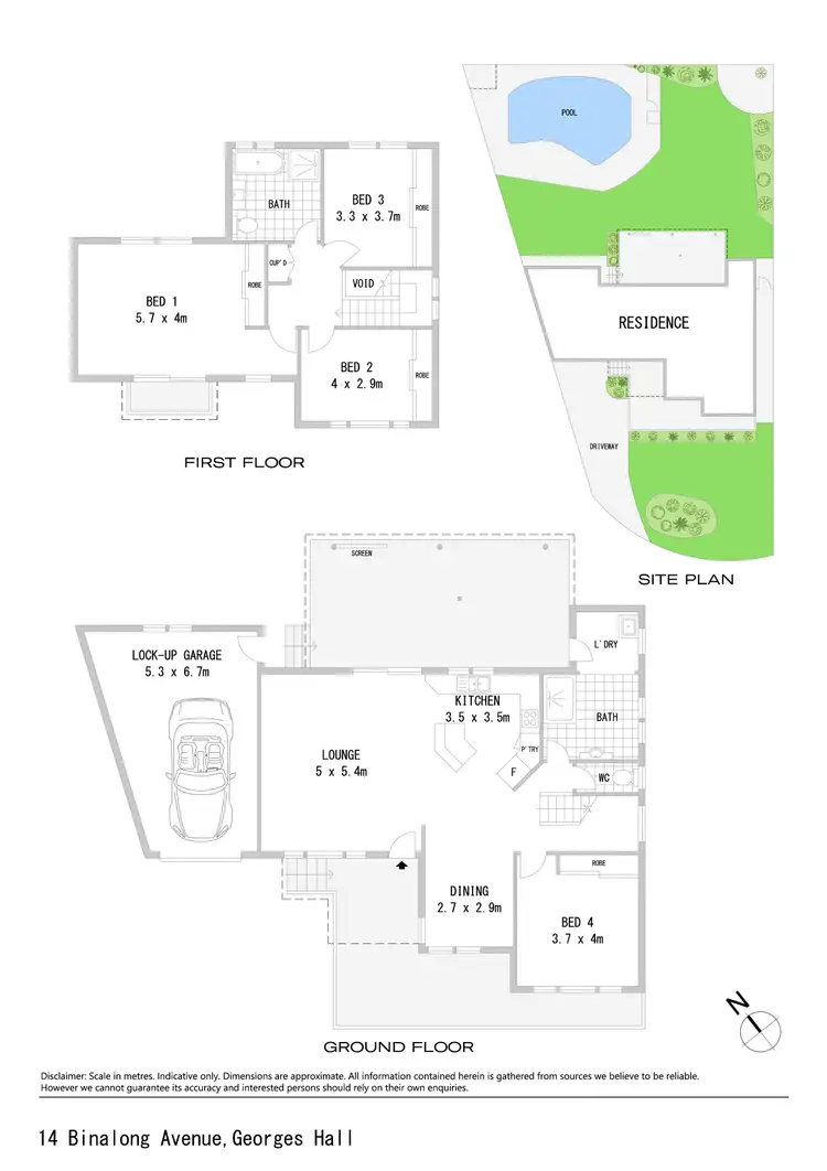 Floorplan of Homely house listing, 14 Binalong Avenue, Georges Hall NSW 2198