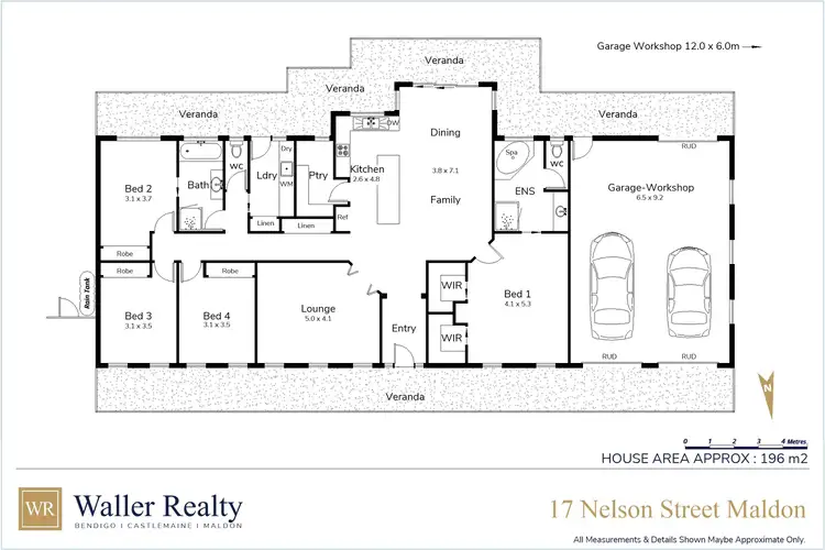 Floorplan of Homely house listing, 17 Nelson Street, Maldon VIC 3463