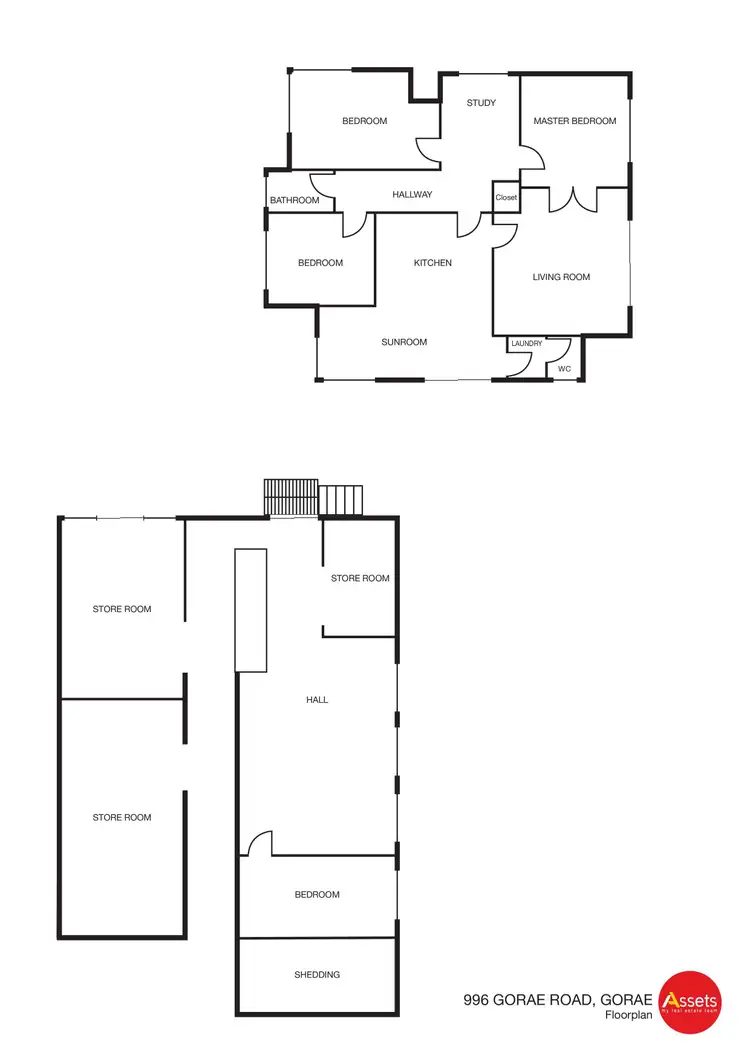 Floorplan of Homely rural property listing, 996 Gorae Road, Gorae VIC 3305