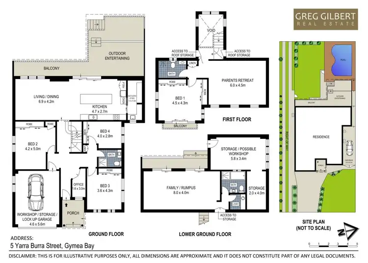 Floorplan of Homely house listing, 5 Yarra Burra Street, Gymea Bay NSW 2227
