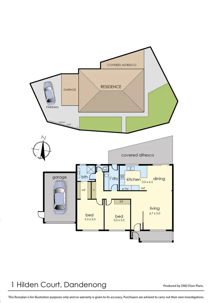 Floorplan of Homely house listing, 1 Hilden Court, Dandenong VIC 3175
