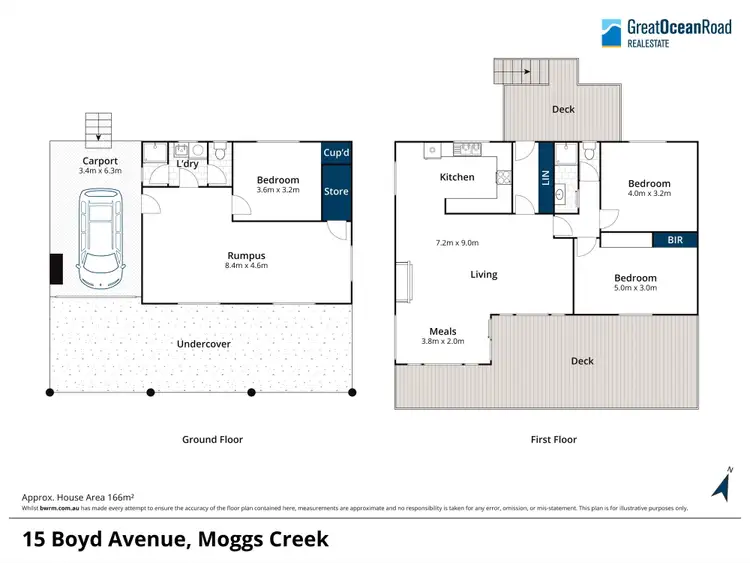 Floorplan of Homely house listing, 15 Boyd Avenue, Moggs Creek VIC 3231