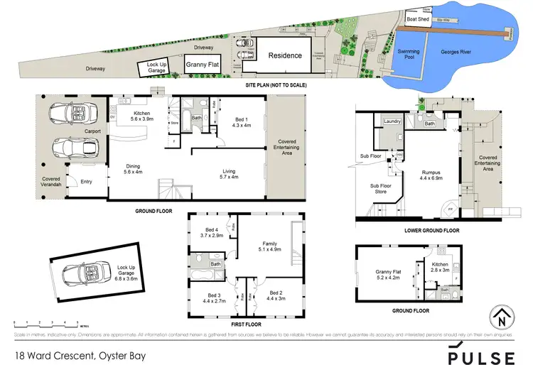 Floorplan of Homely house listing, 18 Ward Crescent, Oyster Bay NSW 2225