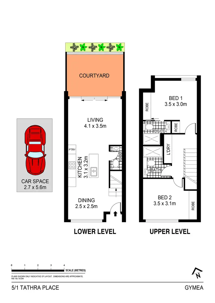 Floorplan of Homely townhouse listing, 5/1 Tathra Place, Gymea NSW 2227