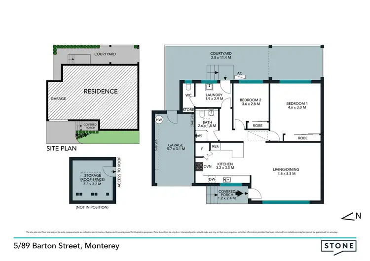 Floorplan of Homely villa listing, 5/89 Barton Street, Monterey NSW 2217