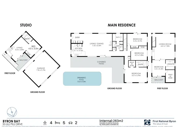 Floorplan of Homely house listing, 35 Lilli Pilli Drive, Byron Bay NSW 2481