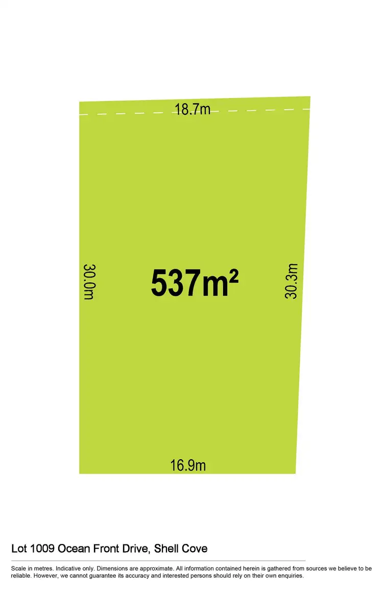 Floorplan of Homely land listing, 7 Oceanfront Drive, Shell Cove NSW 2529
