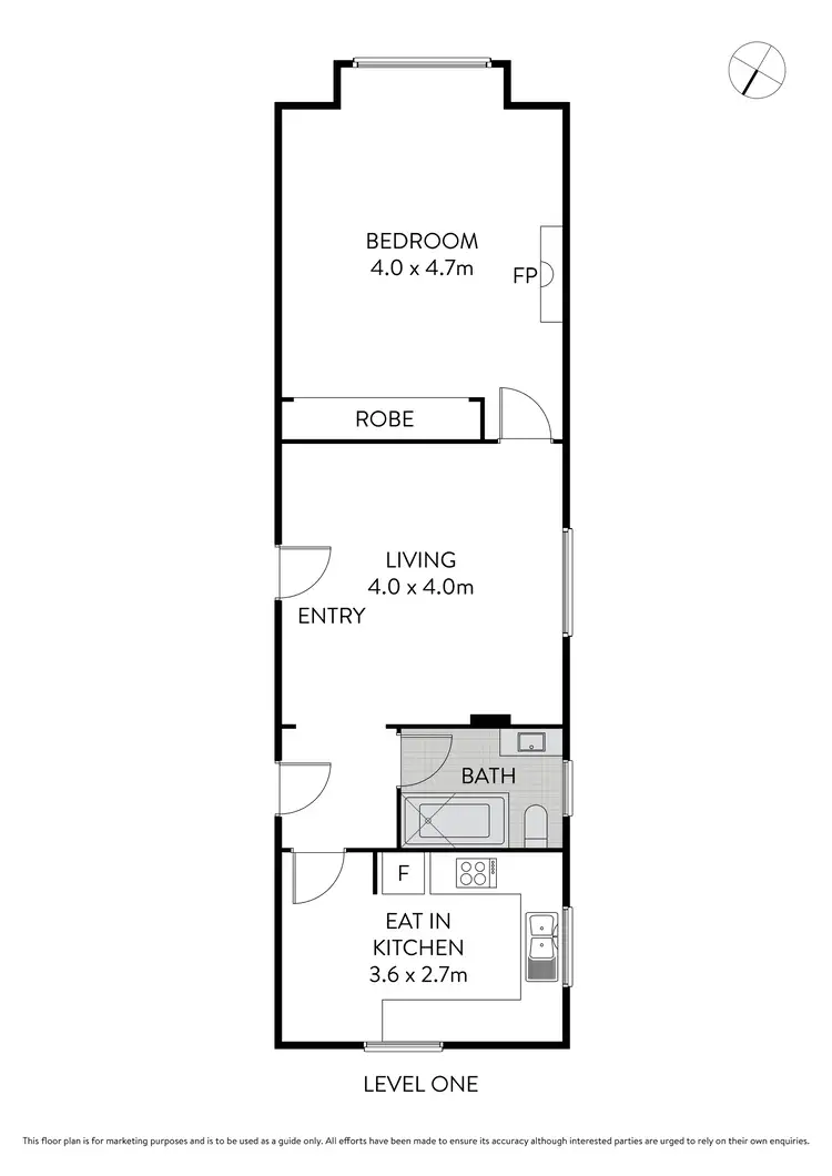 Floorplan of Homely apartment listing, 3/4-6 The Boulevarde, Lewisham NSW 2049