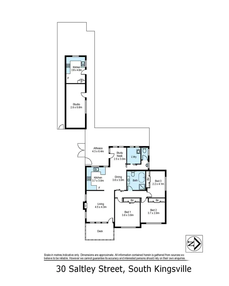 Floorplan of Homely house listing, 30 Saltley Street, South Kingsville VIC 3015