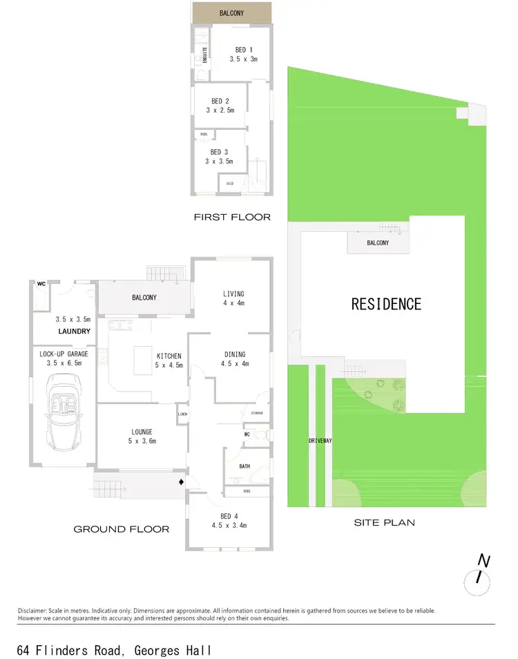 Floorplan of Homely house listing, 64 Flinders Road, Georges Hall NSW 2198